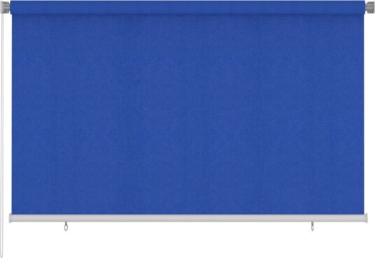 vidaXL Utendørs rullegardin 245 (B) x 140 (H) cm blå HDPE