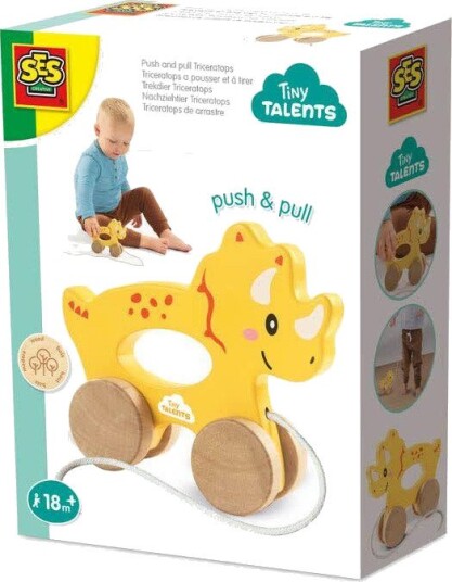 SES Creative 2-I-1 Trekkdyr I Tre Fra 18 Måneder Triceratops