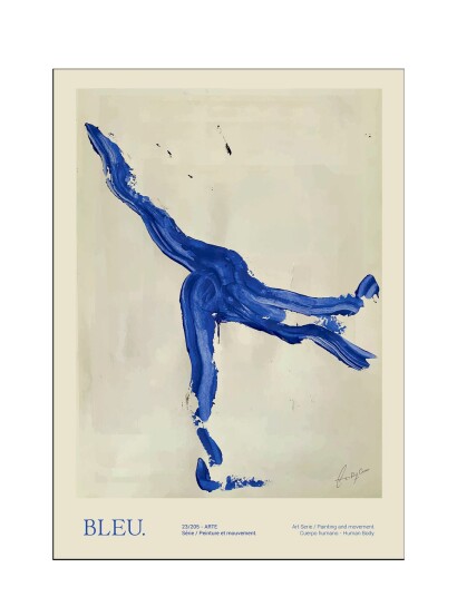 The Poster Club Bleu - Blue - 30X40CM The Poster Club Bleu - Blue - 30X40CM