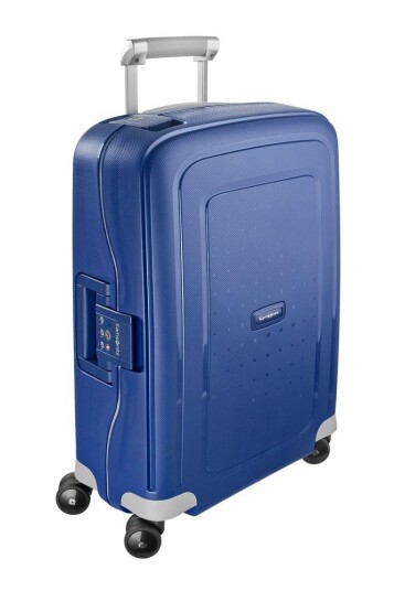 Samsonite S'Cure, hard lett kabin koffert 55 cm/34L Mørke Blå Samsonite S'Cure, hard lett kabin koffert 55 cm/34L Mørke Blå
