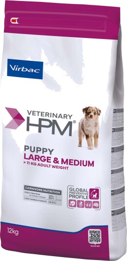 Virbac Tørrfôr Veterinary Hpm Baby Dog Large & Medium 12 kg Virbac Tørrfôr Veterinary Hpm Baby Dog Large & Medium 12 kg