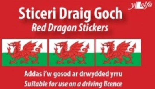 Sticeri Ddraig Goch / Red Dragon Stickers