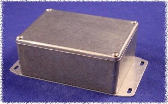 Hammond Electronics 1590Qfbk Universalkapsling 120 X 120 X 34 Aluminium Sort 1 Stk