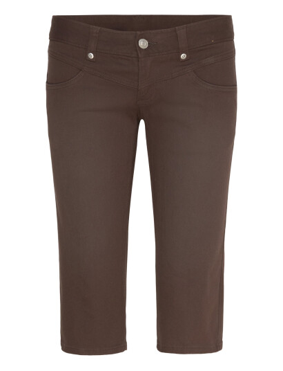 Monki Ultra Low Rise Capri Trousers - Brown - 34 Monki Ultra Low Rise Capri Trousers - Brown - 34