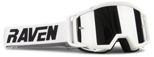 Raven Crossbriller Sniper Crew Hvit-Silver Mirror Raven Crossbriller Sniper Crew Hvit-Silver Mirror