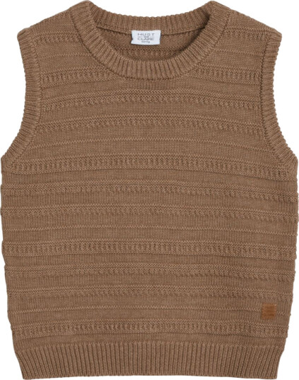 Hust and Claire Vest Prince Coffee melange