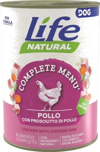 Life Pet Care Life Dog Våtfôr Til Hund Skinke Kylling 400 G
