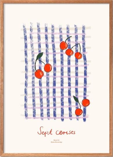 The Poster Club Tpc X Nynne Rosenvinge - Sept Cerises - Multi/patterned - 50X70CM The Poster Club Tpc X Nynne Rosenvinge - Sept Cerises - Multi/patterned - 50X70CM