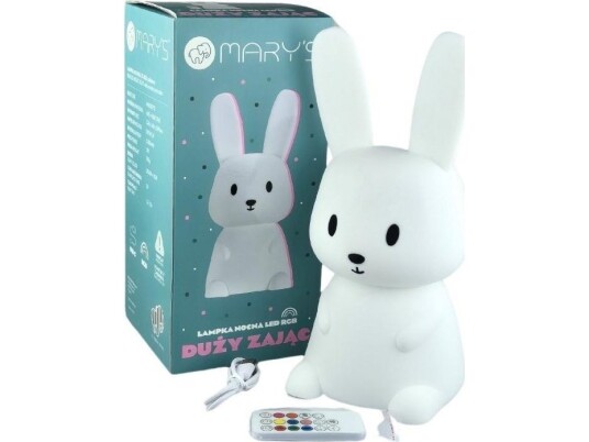Led Nattlys Hvit Hare Stor