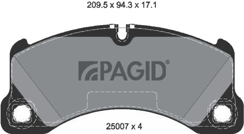 PAGID T2056N Bremseklosser