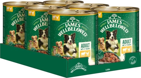 James Wellbeloved Våtfôr Hypoallergenic Adult Dog Og 6 X 800 Kylling Lam