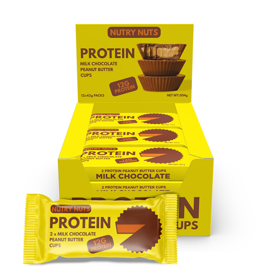 Låda Nutry Nuts Protein Peanut Butter Cups 42 g Låda Nutry Nuts Protein Peanut Butter Cups 42 g