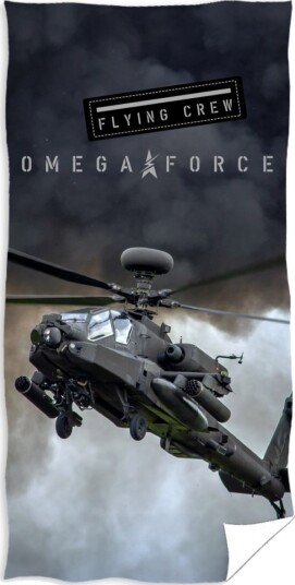 Helikopter ""Omege Force"" Badehåndklæde 100 Procent Bomuld Helikopter ""Omege Force"" Badehåndklæde 100 Procent Bomuld