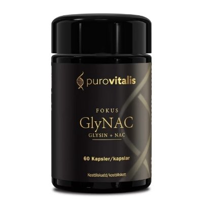 Purovitalis GlyNAC Glysin + NAC 60 kapsler Purovitalis GlyNAC Glysin + NAC 60 kapsler