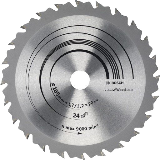 Bosch Speedline Wood Sirkelsagblad Ø165mm 24 Tenner til Tre Bosch Speedline Wood Sirkelsagblad Ø165mm 24 Tenner til Tre