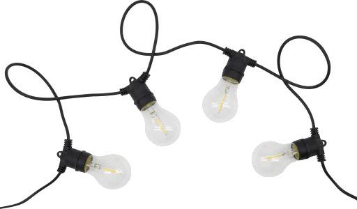 House Doctor - Light String Lights Lyskjede Svart