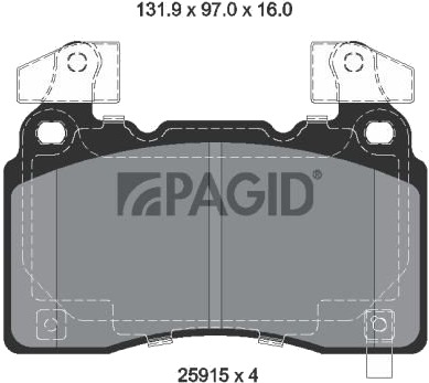 PAGID T2817N Bremseklosser