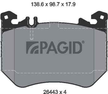 PAGID T4568N Bremseklosser