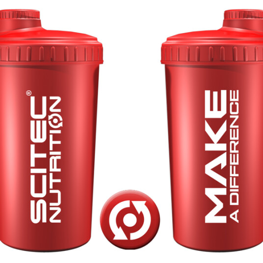 SCITEC NUTRITION Scitec Shaker 700 ml rød, Make A Difference