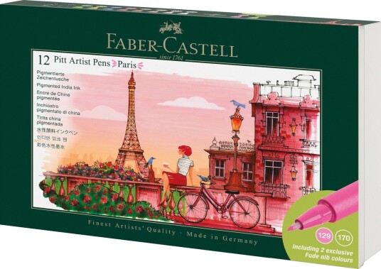 Faber Castell Pitt Artist Kunstnertusj Sett Paris Faber Castell Pitt Artist Kunstnertusj Sett Paris