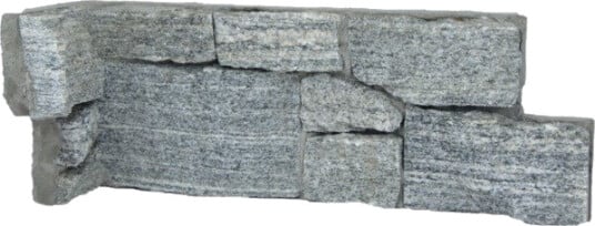 Stone Wall Forblendingsstein hardanger granitt innvendig hjørne b: 150mm l: 405mm t: 40mm grå