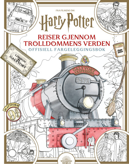 Malebok Harry Potters Trolldomsverden