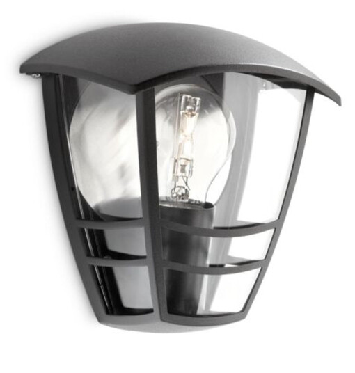 Philips Philips myGarden Creek vegglampe utendørs IP44 - Svart Philips Philips myGarden Creek vegglampe utendørs IP44 - Svart