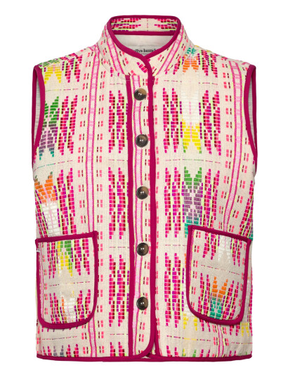 Lollys Laundry Cairoll Quilted Vest Pink XL