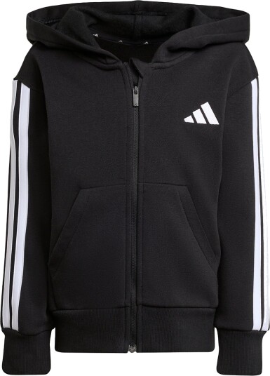 Adidas Sport Performance Hettegenser LK 3S FL FZ HD Svart Adidas Sport Performance Hettegenser LK 3S FL FZ HD Svart