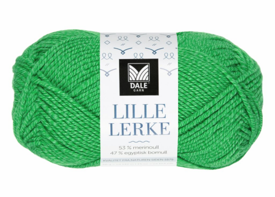 Dale Garn Dale Garn Lille Lerke Skarp Grønn 8163 50g Dale Garn Dale Garn Lille Lerke Skarp Grønn 8163 50g