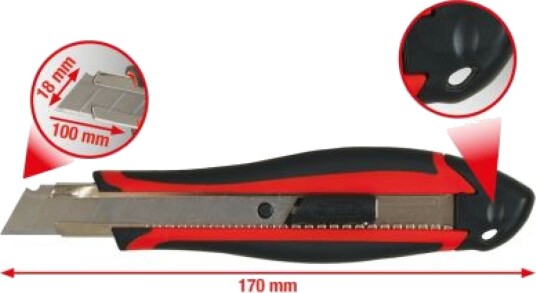 Ks Tools Avbrekkbar Universalkniv 18 mm - Håndverktøy