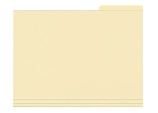 Esselte file folder for A4 tabbed yellow
