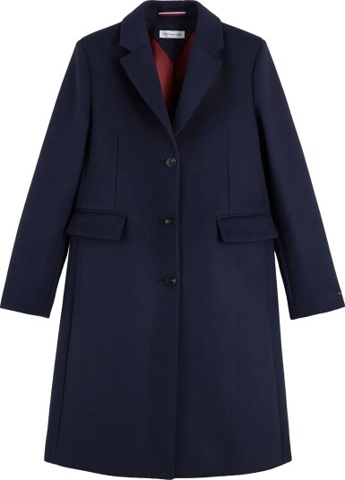 Tommy Hilfiger Wool Classic Sb Coat DARK BLUE 38 Tommy Hilfiger Wool Classic Sb Coat DARK BLUE 38