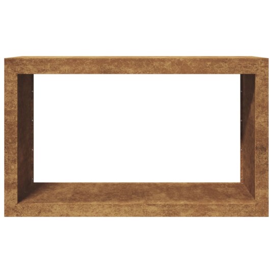 Vedstativ 100x40x60 cm oksidert stål