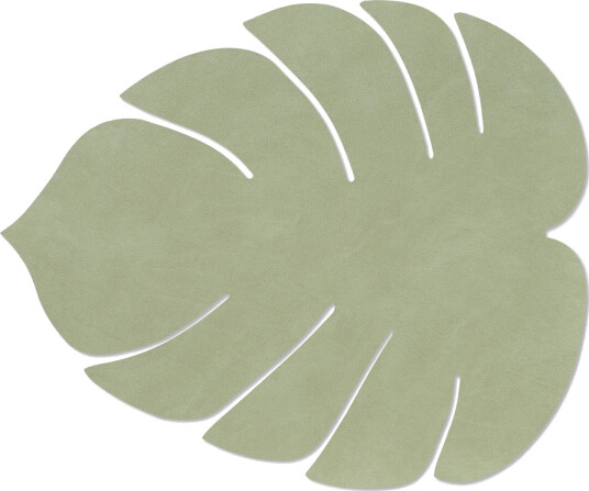 LIND DNA Monstera Leaf Nupo bordbrikke L Olivgrønn