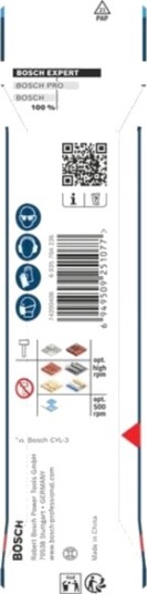 Bosch Tilbehør 2608902262 Multibor 7 Mm, Samlet Lengde 100 Mm, 1 Stk