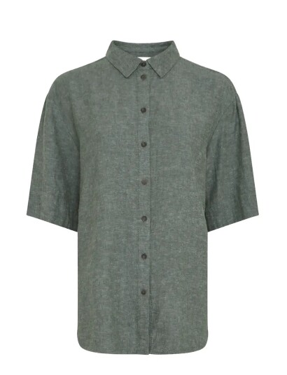 MSCH Copenhagen Mschviana Ginia 3/4 Shirt   Khaki green   M/L