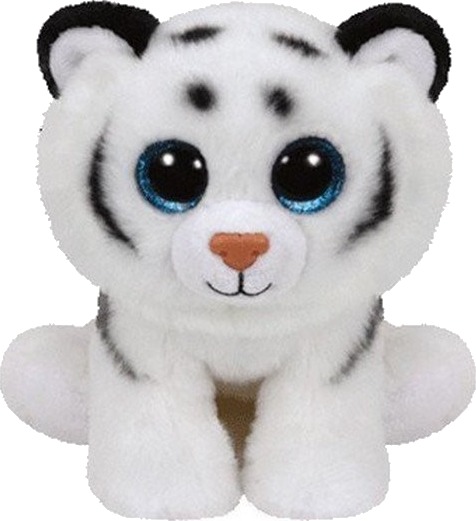 Ty Beanie Babies Tundra Hvit Tiger Kosedyr 15 cm Fra 3 år