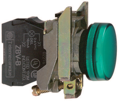 Schneider Electric XB4BVB3EX Signallampe 24 V grønn Elfordeling & strømforsyning
