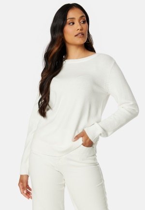 VILA Viril O-neck L/S Knit Top White Alyssum XS VILA Viril O-neck L/S Knit Top White Alyssum XS