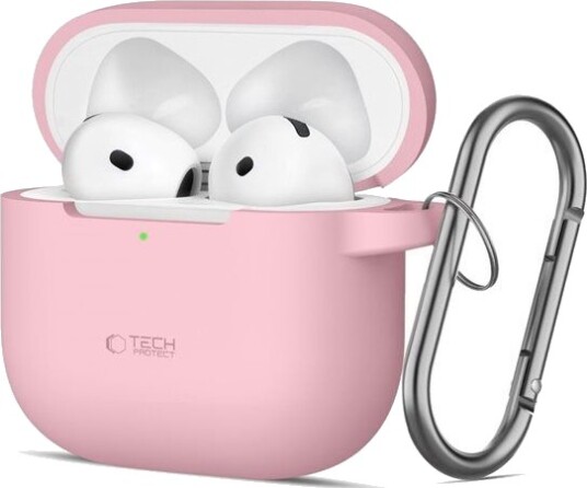 Tech Protect Silicone Hook Case for AirPods 4 Pink Tech Protect Silicone Hook Case for AirPods 4 Pink