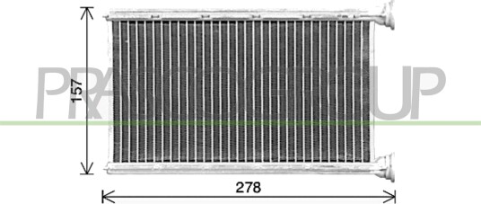 PRASCO BM123H001 Varmeapparat register PRASCO BM123H001 Varmeapparat register