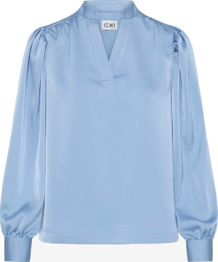 ICHI Bluse Ihletta Thin Ls Blå