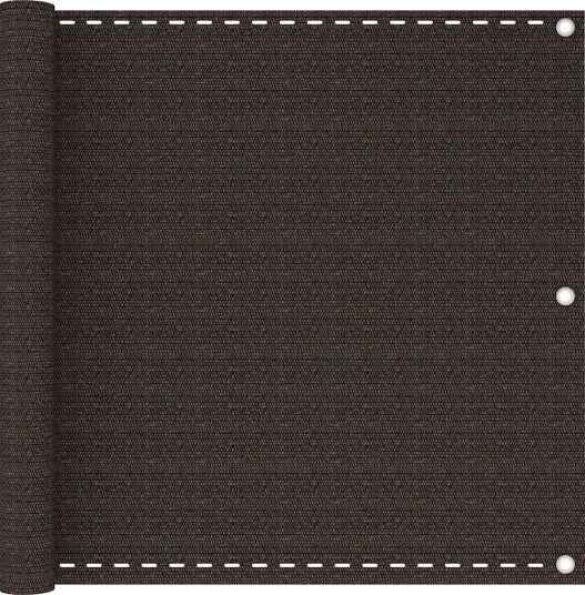 vidaXL Balkongskjerm brun 90x300 cm HDPE