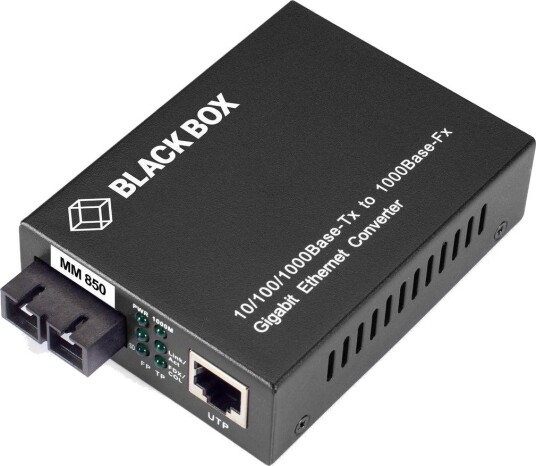Mediekonverter 10/100/1000 Ethernet Mm 850Nm 550 M Sc