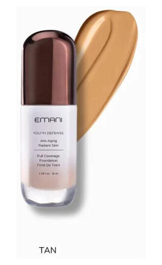Emani Hydrawear plus Niacinamide Foundation 2500 Tan Emani Hydrawear plus Niacinamide Foundation 2500 Tan