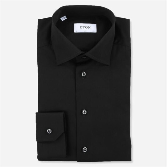 Eton Slim Fit Shirt Em - Black Eton Slim Fit Shirt Em - Black