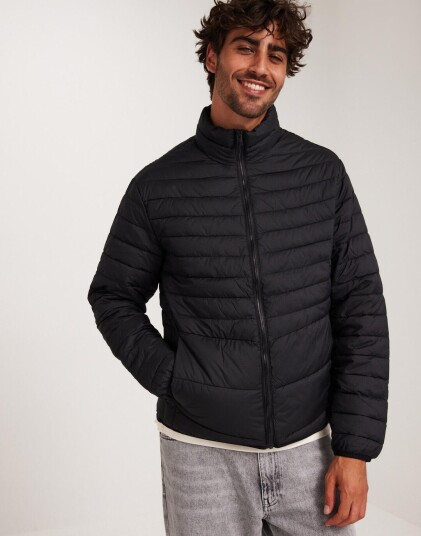 Jack & Jones Jjestate Packable Puffer Collar Noo Puffer jackets Svart Jack & Jones Jjestate Packable Puffer Collar Noo Puffer jackets Svart