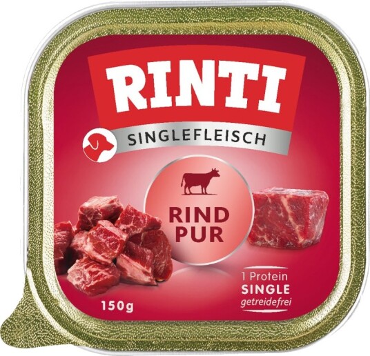 Rinti Våtfôr Singlemeat Pur Okse 10 X 150 G Rinti Våtfôr Singlemeat Pur Okse 10 X 150 G