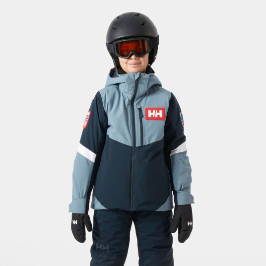 Helly Hansen Elevate Skijakke Junior Blå 164